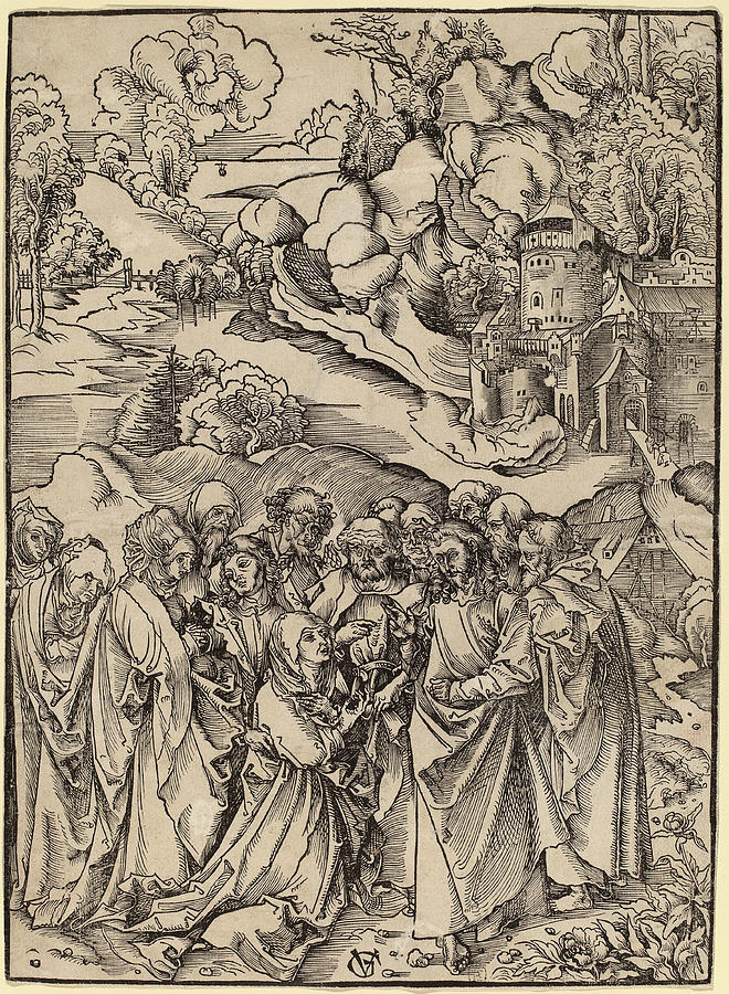 Urs Graf I, Christ And The Apostles And The Holy Women Drawing by Quint ...