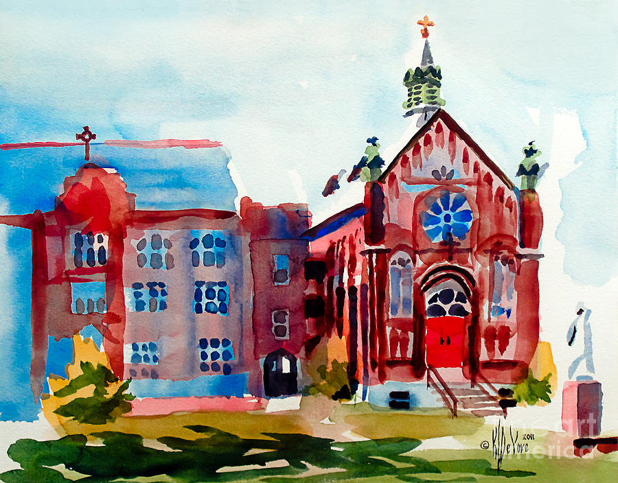 Ursuline Academy Arcadia Missouri Painting by Kip DeVore