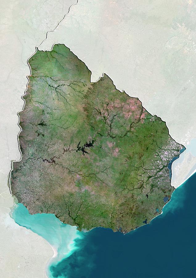 Uruguay Photograph by Planetobserver/science Photo Library
