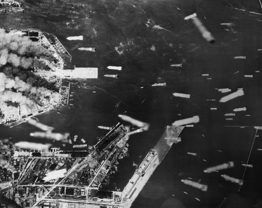 Airplane Photograph - U.s. 21st Bomber Command Dropped by Everett