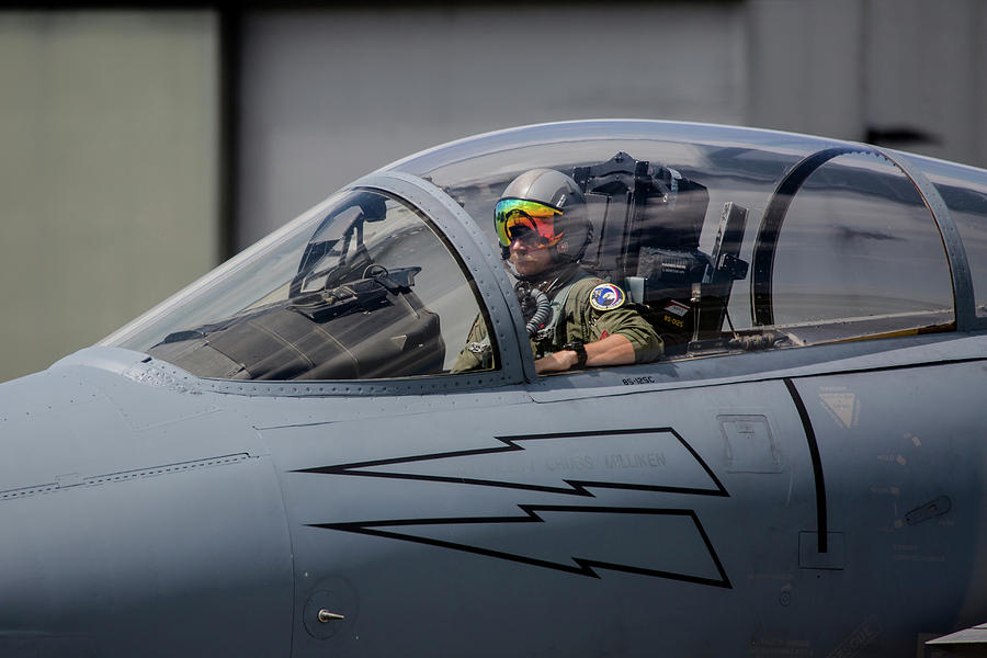 U.s. Air Force F-15c Eagle Pilot Photograph