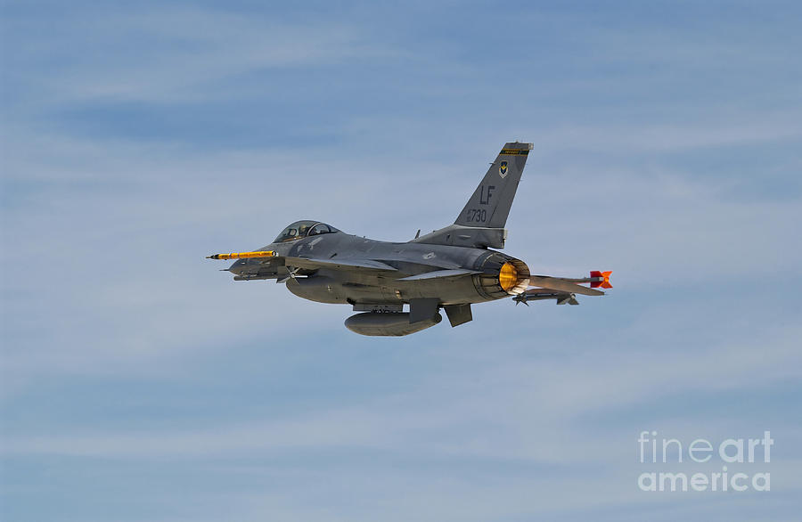 Transportation Photograph - U.s. Air Force F-16c Fighting Falcon by Scott Germain