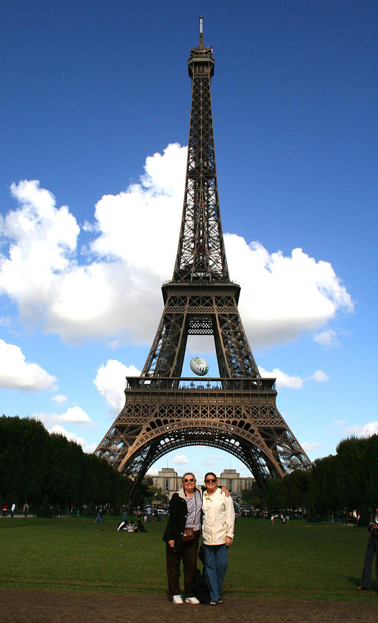 Us and Eiffel Tower Photograph by Crystal Nederman