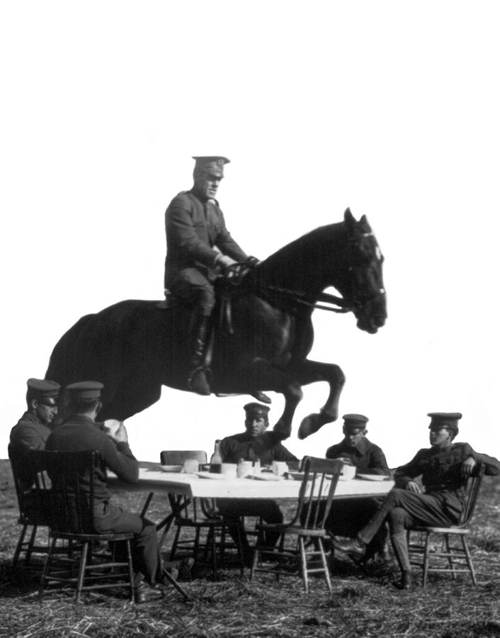 Us Army Horse Stunts, 20th Century Photograph by Science Source