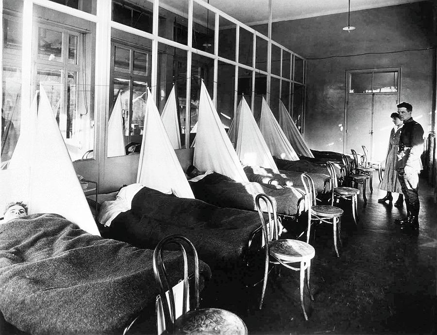 Us Army Influenza Ward Photograph by National Library Of Medicine
