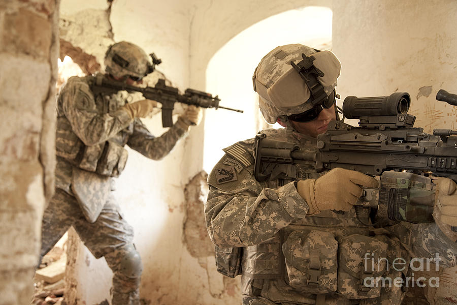 U.S. Army Rangers In Afghanistan Combat Photograph by Tom Weber