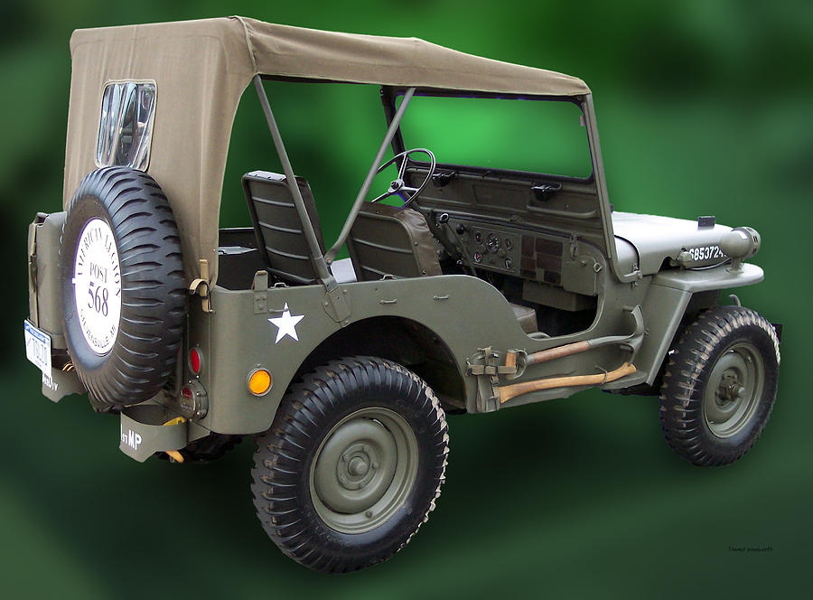 US Army Restored Jeep Photograph by Thomas Woolworth
