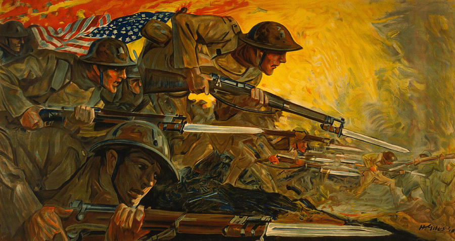 U. S. Army World War I Painting by Big 88 Artworks