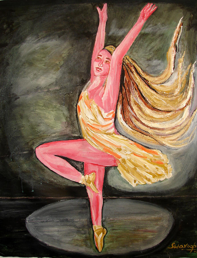 Portrait Painting - U.s Ballet Dance-10 by Anand Swaroop Manchiraju