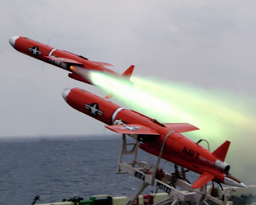 Device Photograph - Us Bqm-74 Test Drones Launch by Us Navy/nicholas C. Messina
