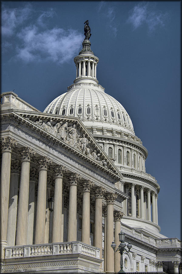 US Capitol Photograph by Erika Fawcett