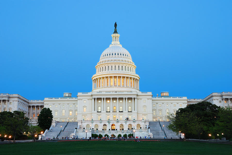 Us Capitol In Washington Dc. Photograph