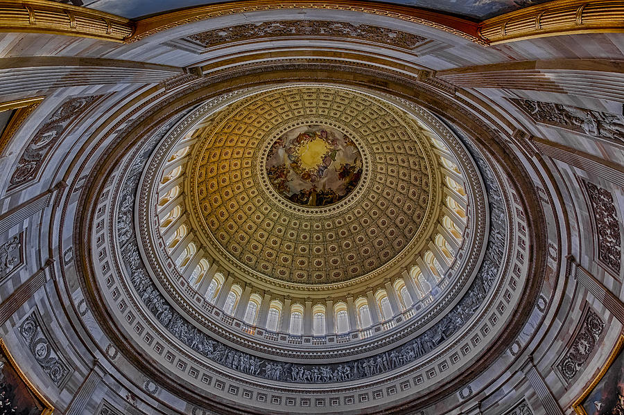 US Capitol Rotunda Photograph by Susan Candelario