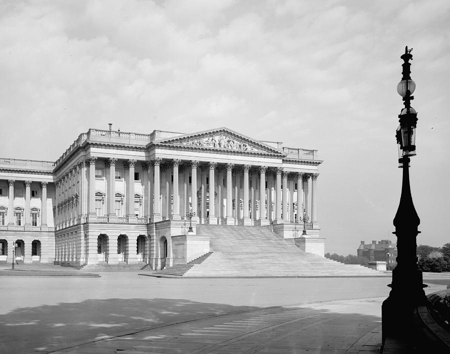 Architecture Photograph - Us Capitol. Senate Wing Of United by Everett