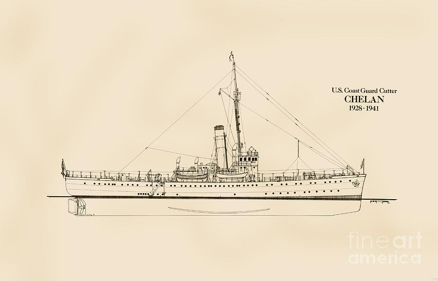 U. S. Coast Guard Cutter Chelan Drawing by Jerry McElroy - Fine Art America