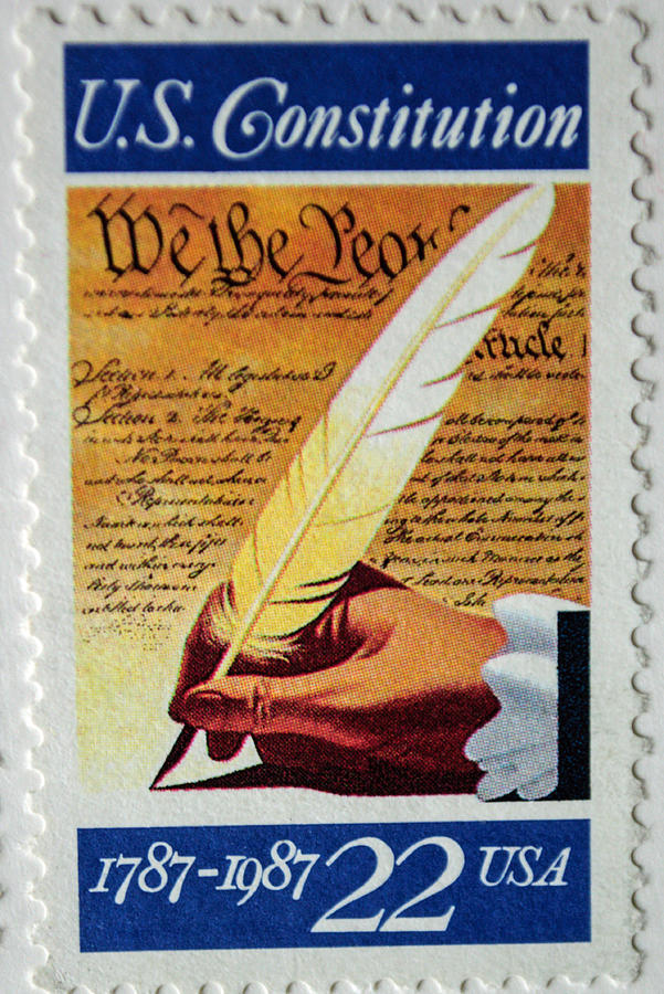 US Constitution Stamp Photograph by Tikvahs Hope
