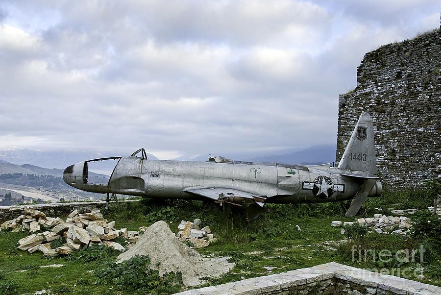 US fighter plane in gjirokaster albania Photograph by JM Travel Photography
