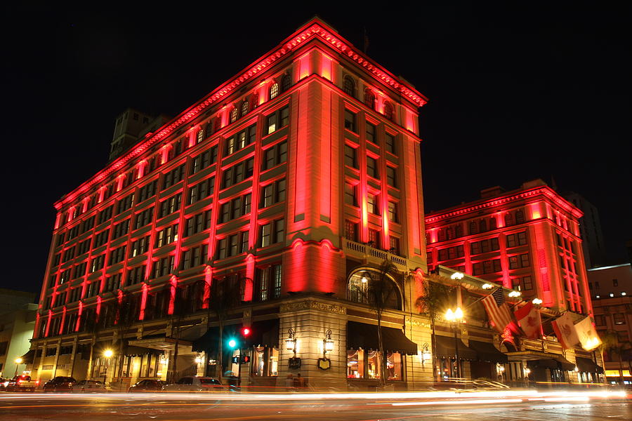 US Grant Hotel in red Photograph by Nathan Rupert