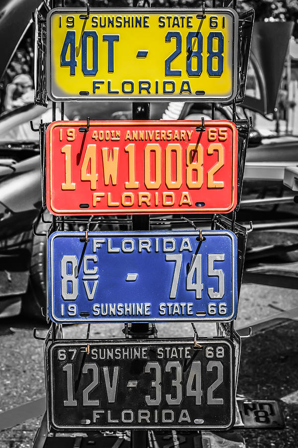 US License Plates Photograph by Chris Smith