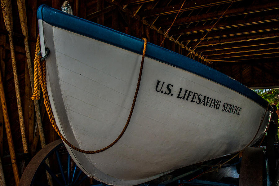 US lifesaving Service Boat Photograph by Paul Freidlund