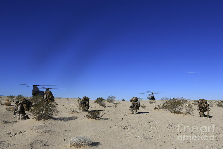 U.s. Marines Conduct An Airfield Photograph