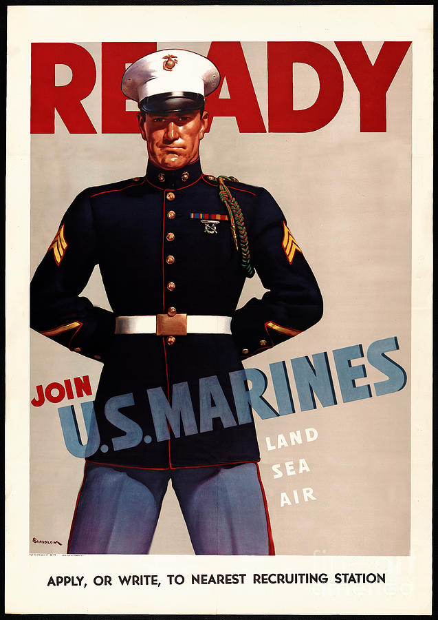 Join the US Marines  Photograph by Doc Braham