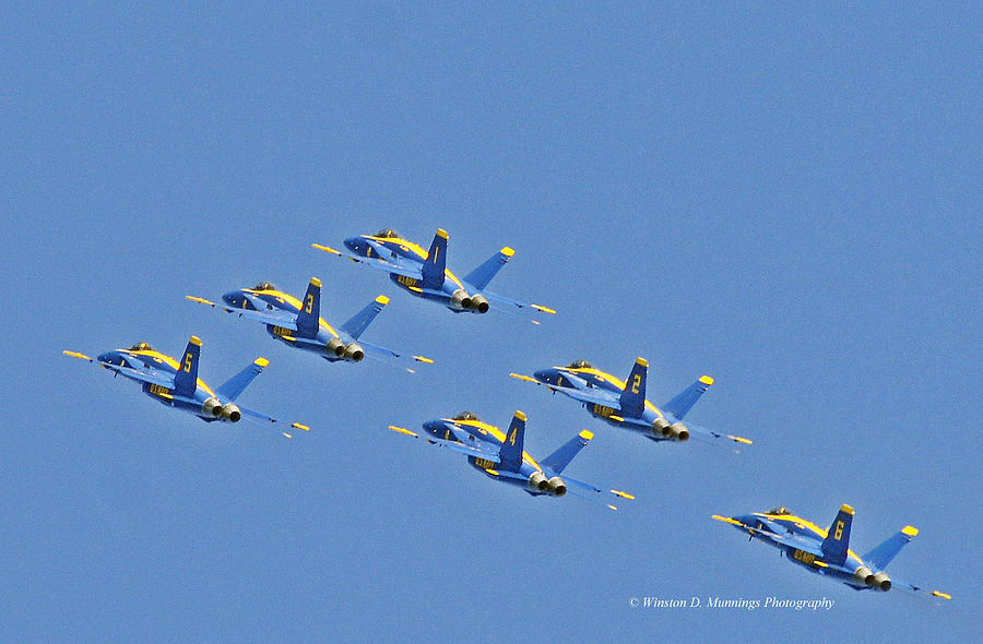 U.S. Navy Blue Angels Photograph by Winston D Munnings