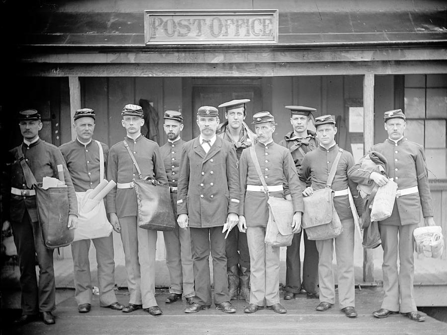 U.s. Navy Mailmen, 1890s Photograph by Science Source
