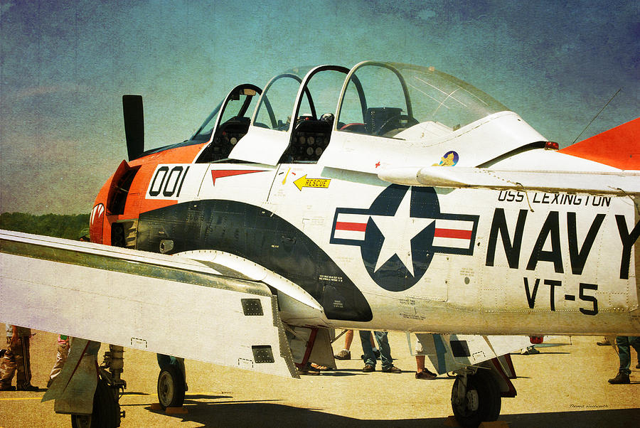 US Navy T28-C Training Plane Photograph by Thomas Woolworth