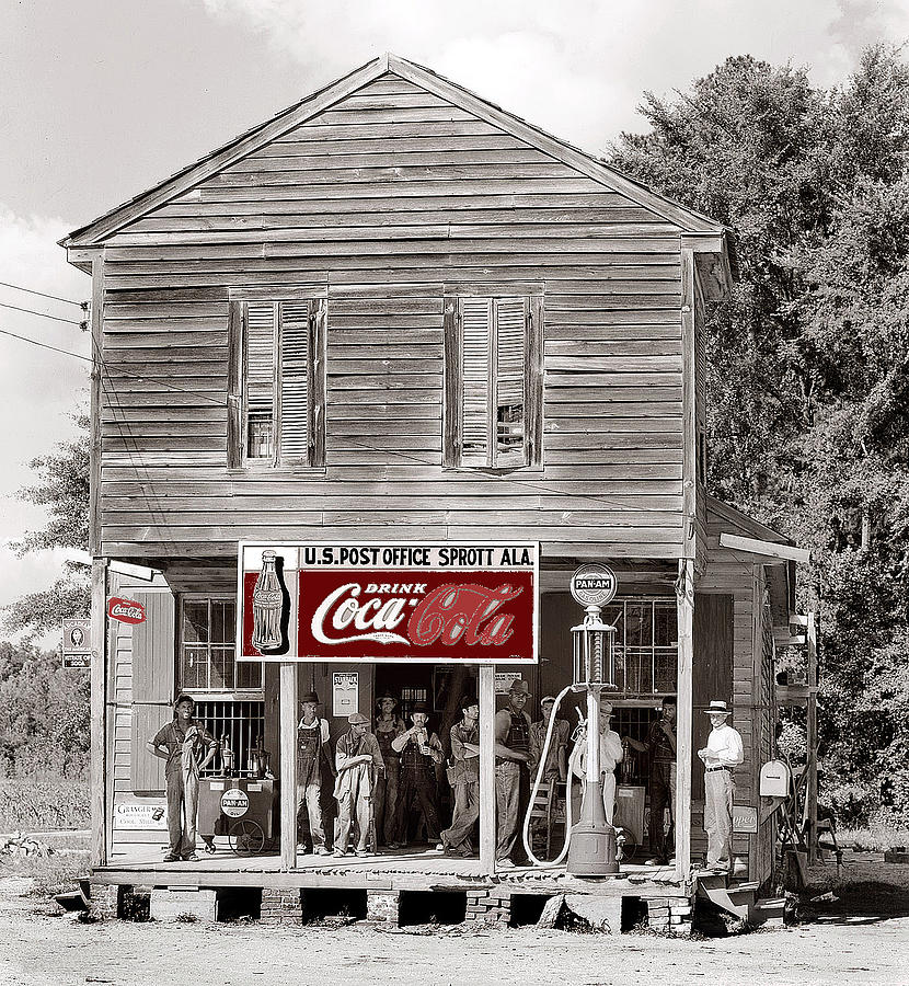 U.S. Post Office general store Coca-Cola Signs Sprott Alabama Walker ...