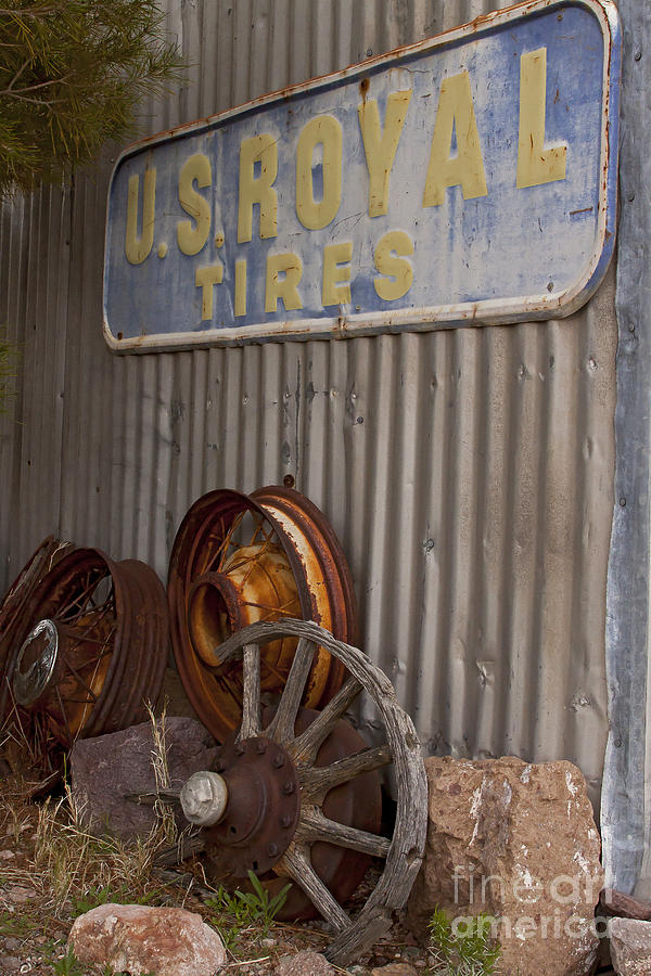 US Royal Tire Sign   #1259 Photograph by J L Woody Wooden