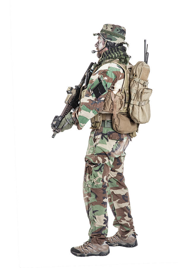 U.s. Special Forces Soldier Wearing Photograph by Oleg Zabielin