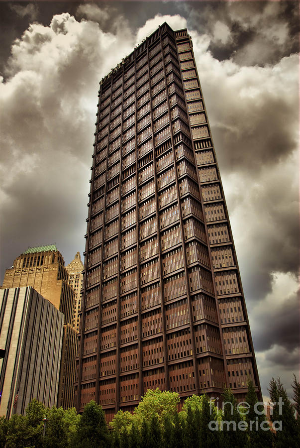 US Steel Building Pittsburgh HDR Photograph by Amy Cicconi