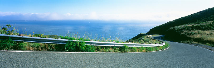 Transportation Photograph - Usa , California, Marin County, Road by Panoramic Images