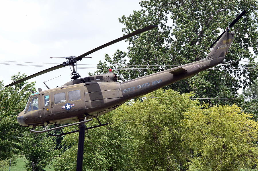 Transportation Photograph - USA Army Helicopter by Kim Stafford