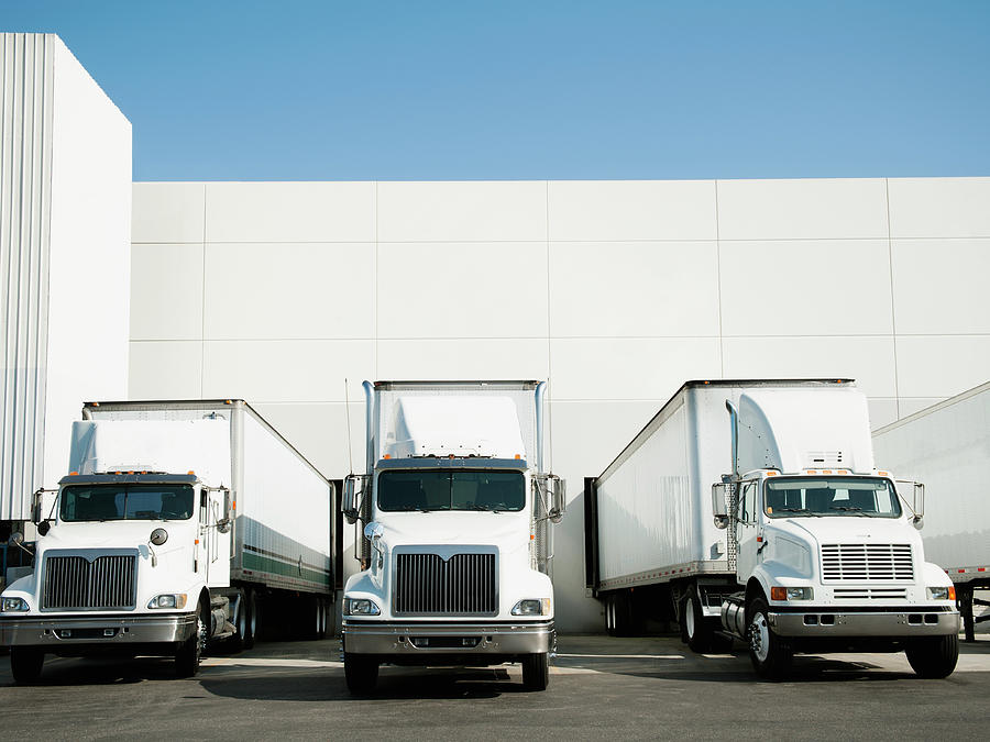 Usa, California, Santa Ana, Trucks And Photograph by Tetra Images - Erik Isakson