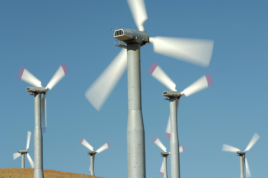 Alternative Energy Photograph - USA, California, Wind Farm, Wind Power by Gerry Reynolds