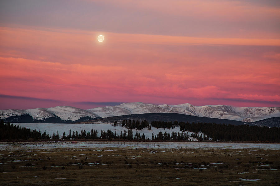USA, Colorado Setting Full Moon Photograph by Jaynes Gallery Pixels