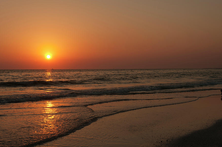 Sunset Photograph - USA, Florida, Sarasota, Crescent Beach by Bernard Friel