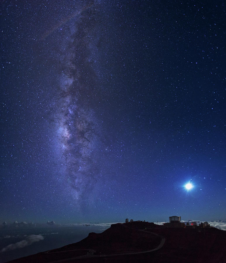 Usa, Hawaii, Maui, Milky Way Photograph by Michele Falzone
