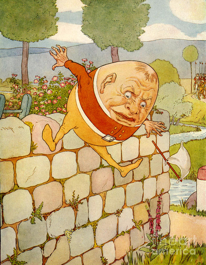 Usa Drawing - Usa Humpty Dumpty Book Plate by The Advertising Archives