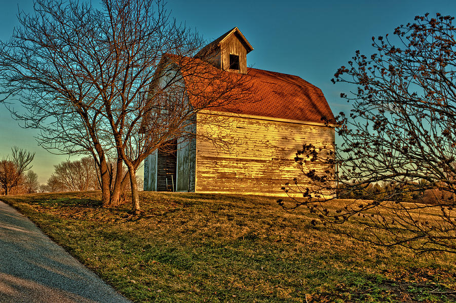 USA, Indiana, Rural Scene Of Red-roofed Photograph by Rona Schwarz ...