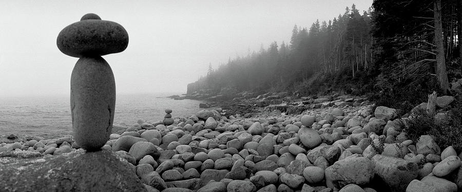 Usa, Maine, Acadia National Park, Cairn Photograph by Panoramic Images