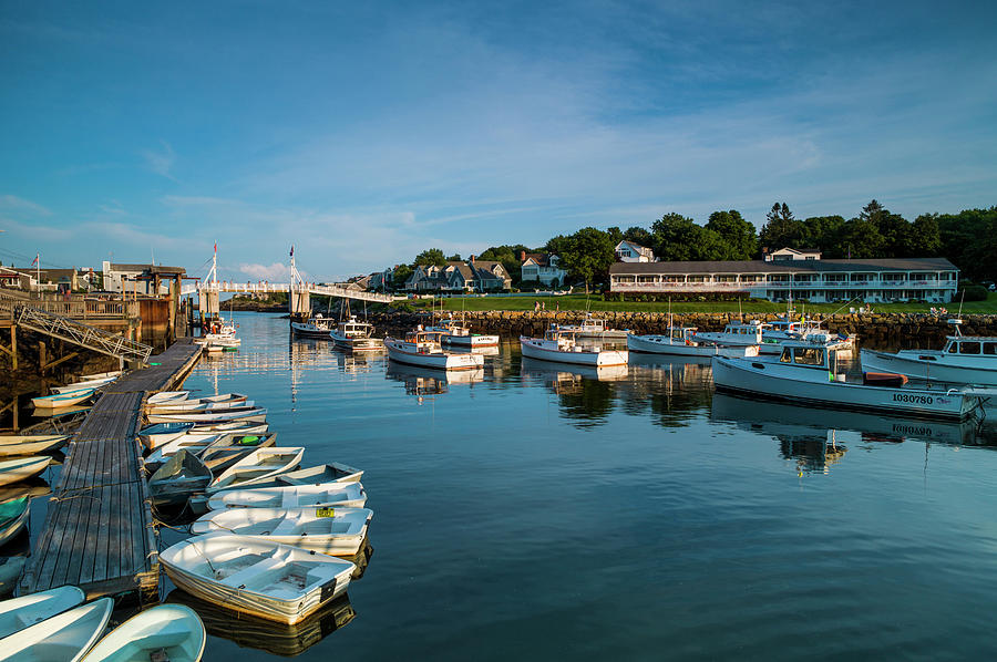 Usa Maine Ogunquit Perkins Cove Photograph By Walter Bibikow Fine