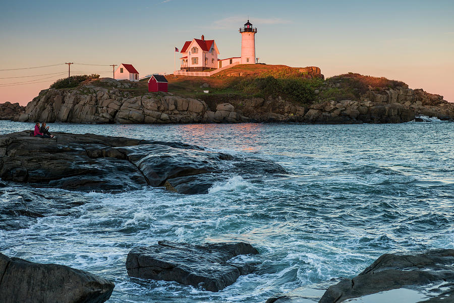 USA, Maine, York, Nubble Light Photograph by Walter Bibikow USA, Maine, York, Nubble Light Photograph by Walter Bibikow