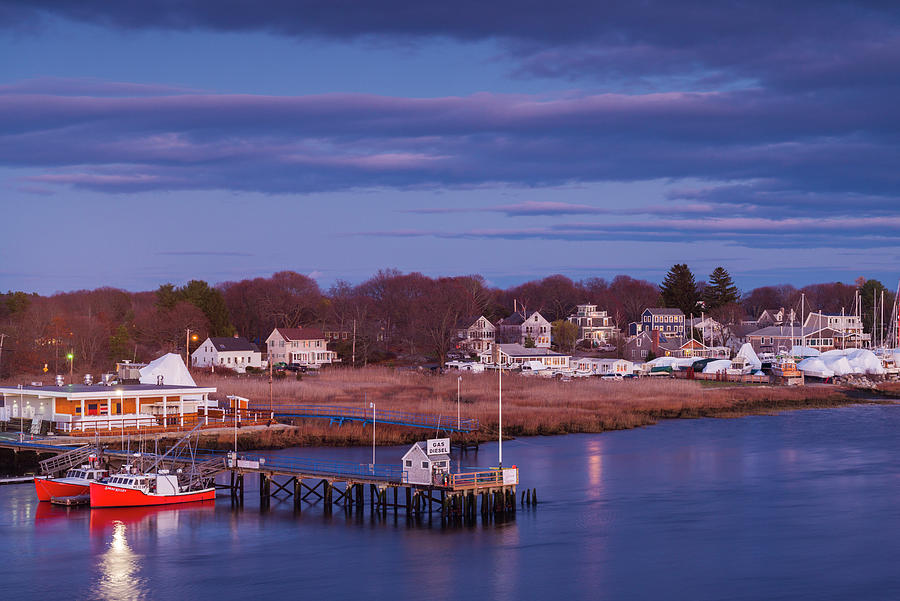 Boat Photograph - USA, Massachusetts, Newburyport, View by Walter Bibikow