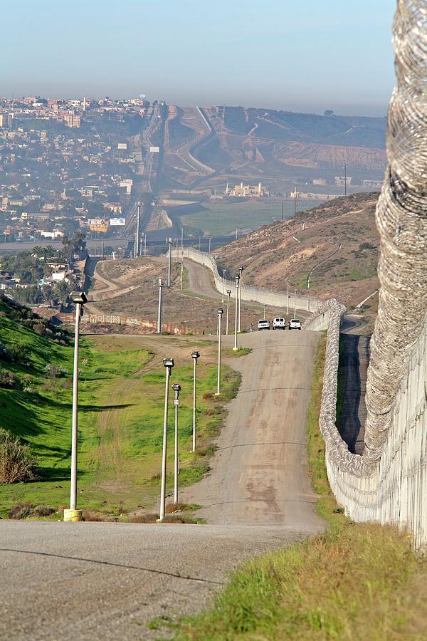 Usa-mexico Border Surveillance Photograph by Jim West