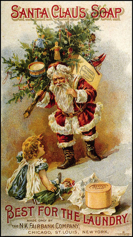 Christmas Drawing - Usa N K Fairbank Company Magazine Advert by The Advertising Archives