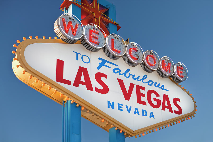 Usa, Nevada, Boulder City, Welcome Sign Photograph by Bryan Mullennix