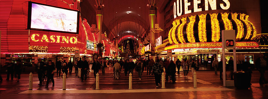 Las Vegas Photograph - Usa, Nevada, Las Vegas, The Fremont by Panoramic Images